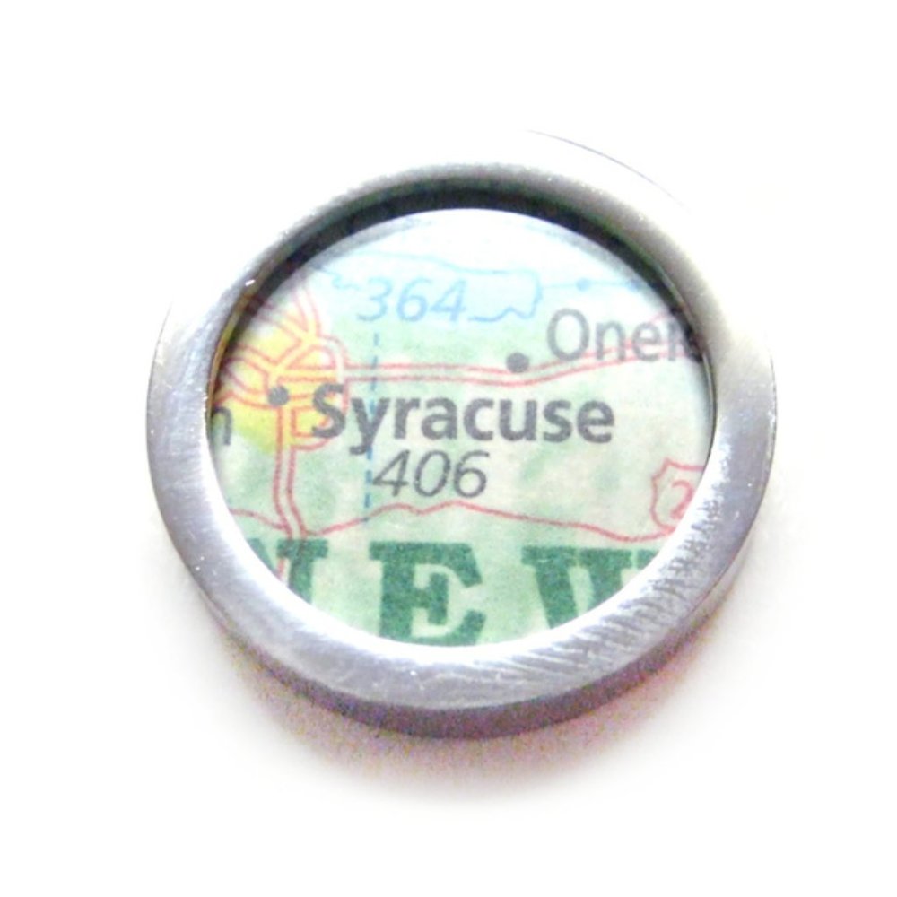 Syracuse New York Map Pendant Magnet